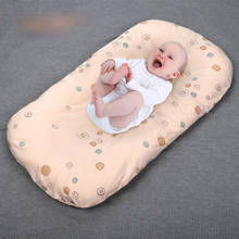 Berço do bebê cama de dormir com travesseiro portátil berço de viagem infantil criança berço de algodão para recém-nascido berço pára colchões 2024 - compre barato
