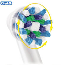 Oral b eb50-cabeça de escova de dentes original, peça de reposição com cerdas macias, giratória, remoção de placa 2024 - compre barato