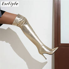 ESRFIYFE 2020 New Women Boots Thin High Heels Boots Women Sexy Over Knee Boots Autumn Winter Ladies Shoes Party Shoes Large Size 2024 - buy cheap