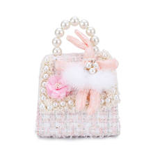 Cute Women Mini Handbag Tote 2020 New Rabbit Crossbody Bags for Baby Girls Princess Purse Pearl Hand Bags Girl Messenger Bag 2024 - buy cheap