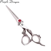 Hair Scissors Purple Dragon 5.5Inch Japanese 440C 9007# Barber Thinning Shears Hairdresser Scissors Hair Cutting Scissors Dragon 2024 - buy cheap