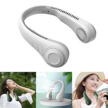 HOT-Portable Leafless Hanging Neck Fan,360 Degree Lazy Neckband Fan 78 Surround Air Outlets USB 4000Mah Rechargeable 2024 - buy cheap