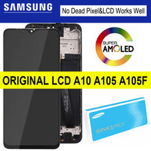 Pantalla LCD Original de 6,2 "para SAMSUNG Galaxy A10, A105, A105F, SM-A105F, montaje de digitalizador con pantalla táctil, 10 unids/lote 2024 - compra barato