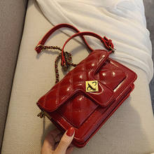 Vintage Square Crossbody Bag 2020 Fashion New High quality PU Leather Women's Designer Handbag Lock Chain Shoulder Messenger Bag 2024 - buy cheap