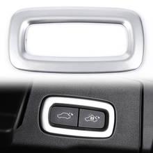 Car Rear Trunk Tailgate Switch Cover Frame Interior Molding Trim Silver ABS for Volvo XC60 2018-2019 / XC90 2015 2016 2017 2018 2024 - buy cheap