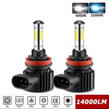 2pcs 360 Degree LED 14000LM H7 H11 LED Bulb H1 H4 H8 H9 9005 HB3 9006 HB4 Auto Car Headlight 6000K Fog Light 12V  H7 Led 2024 - buy cheap