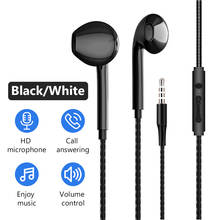 Fone de ouvido com fio quad-core 3.5mm, headset intra-auricular com som grave para iphone xiaomi, música, esportes, jogos 2024 - compre barato