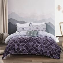 Geometry Lattice Bedding Set Gray Duvet Cover Queen Home Textiles 3pcs Dropship bedding 2024 - buy cheap