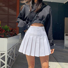 Casual White Mini Pleated Skirts Shorts 2021 Summer High Waisted Short Skirt Korean Preppy Style Summer Dance Skirt 2024 - buy cheap