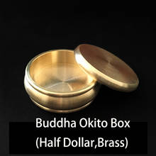 Будда коробка Okito (половина доллара, латунь) магические трюки крупным планом магния монеты проникают в магии ментализм иллюзия, трюк, реквизит 2024 - купить недорого