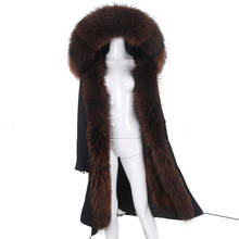 2021 Winter Jacket Women New Real Fox Fur Liner Coat  Natural Raccoon Fur Big Hood  Warm Long Parkas Streetwear Waterproof 2024 - buy cheap