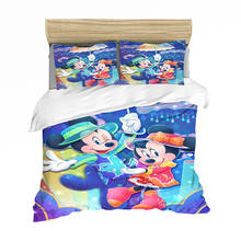 100% Polyester Mickey Minnie  Bedding Set Queen King Size Bedding Set Children Duvet Cover Pillow Cases Comforter Bedding Sets 2024 - buy cheap