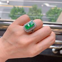 Funmode moda verde zircônia cúbica noivado feminino anel de noiva baguette anillos mujer jóias fr22 2024 - compre barato