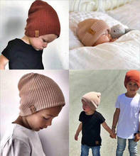9 Colors S/L Baby Hat for Boy Warm Baby Winter Hat for Kids Beanie Knit Children Hats for Girls Boys Baby Cap Newborn Hat 1PC 2024 - buy cheap