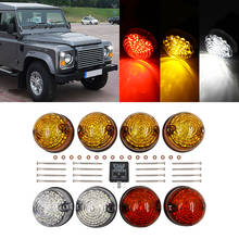 4*Yellow+2*Clear+2*Red lights For Land Rover Defender Complete Led Lamp Upgrade Kit,for 90/110 1983-1990 &Defender 2001-2016 2024 - buy cheap