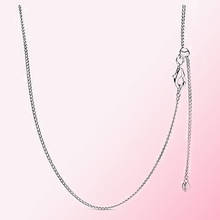 100% 925 Sterling Silver 1:1 Curb Chain Necklace Basic Bare Chain Fit DIY Custom Pendant Women Retro Clavicle Chain Wholesale 2024 - buy cheap