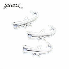 YuenZ 15pcs New Product Antique silver color shark Charms Pendant Jewelry Metal Alloy Jewelry Marking 30*16mm D7136 2024 - buy cheap