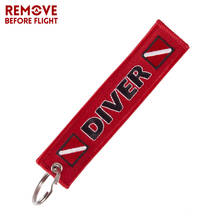 Luggage bag Tag Label REMOVE BEFORE FLIGHT Trave accessories Embroidery Car Keychain Flight Crew Pilot Aviation Gift Key Ring 2024 - buy cheap