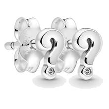 Original Me Collection-pendientes de plata de ley 925 con cristal para mujer, joyería Pandora, con cierre de tuerca, con luz potente 2024 - compra barato