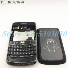 Carcasa Original para BlackBerry Bold 9700 9780, carcasa trasera para batería, teclado en inglés, botón lateral y logotipo 2024 - compra barato