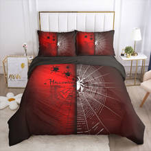 Happy Halloween Day Bedding Set 3D Printed Duvet Cover Set Festival Luxury Black Quilt Cover Pillowcase Bedline Twin Full Size 2024 - buy cheap