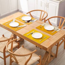 Salvamanteles de mesa con estampado de sonrisa de perro, posavasos impermeable, vajilla de estilo Simple, decoración de fiesta de comedor para el hogar, 32x42cm, 1 unidad 2024 - compra barato