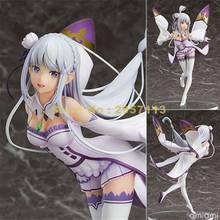 Figura de acción de Anime Re: Life In A Different World From Zero Emilia, modelo de colección de muñecas, juguete de 22cm 2024 - compra barato