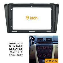 2-1din carro dvd quadro adaptador de montagem de áudio traço guarnição kits painel facia 9 polegadas para mazda3 alexa 2004-2011 duplo din rádio player 2024 - compre barato