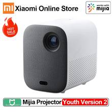 Xiaomi-miniproyector Mijia versión juvenil 2, 1080P, compatible con vídeo 4K, 460 lúmenes ANSI, LED, Full HD, cine en casa, funciona con la aplicación Mijia 2024 - compra barato