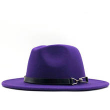 Fashion Wool Women Outback Fedora Hat For Winter Autumn ElegantLady Floppy Cloche Wide Brim Jazz Caps Size 56-58CM 2024 - buy cheap