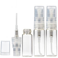 Mini botella de vidrio para Perfume, atomizador de Perfume vacío, accesorios de viaje, 5 uds., 2ml, 3ml, 5ml 2024 - compra barato