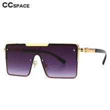 46376 Square Oversized Luxury Sunglasses Men Women Fashion Shades UV400 Vintage Glasses 2024 - buy cheap