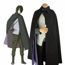 Anime BORUTO THE MOVIE Uchiha Sasuke Cloak Suit Cosplay Costume Women Men Halloween Party Full Set Uniform Suit 2024 - buy cheap