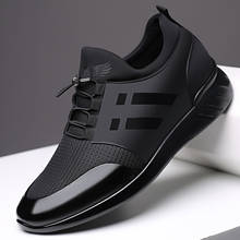 XPAY 2020 Men's Sneakers Quality 6CM Increasing British Shoes New Breathable Summer Casual Sneakers Big Size Office Shoes Men 2024 - buy cheap