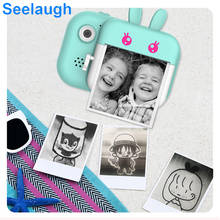 Seelaugh Kids Camera Waterproof Photography LCD Display Photo Printer 24M Pixel Selfie Cute Cartoon With 32G Memory Card Gift 10 2024 - buy cheap