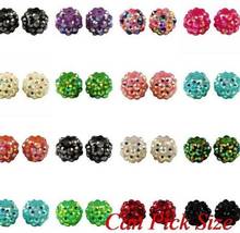 10*12 mm 50pcs/lot mixed white n536  DIY Resin bracelet necklace diy  bead  ball Beads fit Basketball Wives crystal 2024 - buy cheap