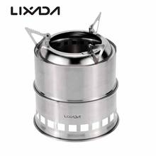 Lixada Portable Stainless Steel Lightweight Wood Stove Alcohol Stove Burner Outdoor Cooking Picnic BBQ Camping 2024 - buy cheap