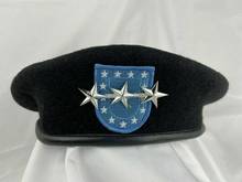 tomwang2012. Us Army Infantry Regiment Black Beret Officer 3star Lieutenant General Rank Hat 2024 - buy cheap