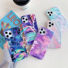 Plating Marble Silicone Phone Cases For iphone 12 11 Pro Max case For iphone 7 8 Plus XR X XS Max SE 2020 Protective Back cover 2024 - buy cheap
