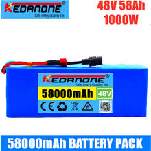 Batería de iones de litio 13S3P para bicicleta eléctrica, original, 48v, 58Ah, 1000w, 54,6 v, con BMS 2024 - compra barato