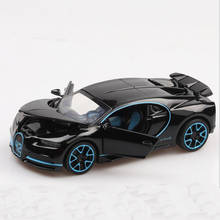 Coches de juguete para niños, Bugatti Veyron, aleación, sonido ligero, superdeportivo, Mustang Camaro, modelo de película, 1/32 2024 - compra barato