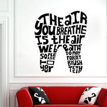 Dental Clinic Wall Decal Quote Dental Wall Sticker Dental Clinic Wall Décor Tooth decal Vinyl Dental Clinic Decoration C840 2024 - buy cheap