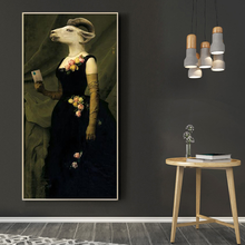Pinturas en lienzo Retro nórdico, carteles de Earl of The Goat, pintura al óleo creativa de animales, imágenes artísticas de pared para decoración del hogar y la vida 2024 - compra barato