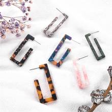 Korean Leopard Print Acrylic Drop Earrings for Women Jewelry Fashion Resin Colorful Dangle Earrings Bohemian Accessories Gift 2024 - buy cheap