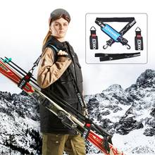 XCMAN, ремни для переноски лыж и ботинок в горном стиле, дополнительные ремни на плечо с мягкой застежкой-липучкой, защищают лыжи и палки 2024 - купить недорого