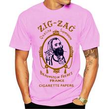 T camisas zig zag comum cigarro rolando papel erva daninha stoner drogas retro vintage verão inverno famoso vestuário casaco topos o-neck 2024 - compre barato