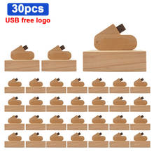 30pcs/lot wooden + Box Personal pendrive 4GB 8GB 16GB 32GB usb Flash Drive 2.0 U disk Memory stick wedding Gift free custom logo 2024 - buy cheap