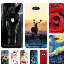 Caixa de impressão de gato animal bonito para asus zenfone max zc550kl z010d 5.5 "tpu macio capa alívio dos desenhos animados design funda telefone coque 2024 - compre barato