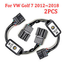 2x add-on módulo cabo fio harnes para vw golf 7 esquerda & direita luz da cauda indicador de sinal de volta dinâmico led lanterna traseira 2024 - compre barato