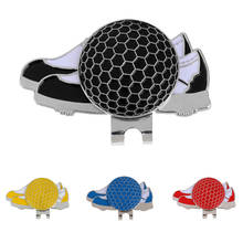 Design de sapatos em aço inoxidável, chapéu de golfe/visor, clipe com marcador de bola magnética 2024 - compre barato